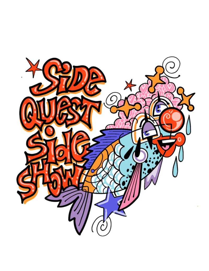 Sidequest Sideshow clown fish logo
